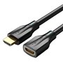 Extensão HDMI 8K Vention AHBBF/ HDMI Macho - HDMI Fêmea/ 1m/ Preto