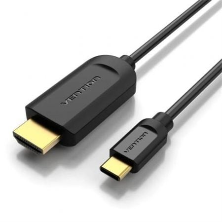 Cabo Conversor HDMI 1.4 4K Vention CGUBF/ USB Tipo-C Macho - HDMI Macho/ 1m/ Preto