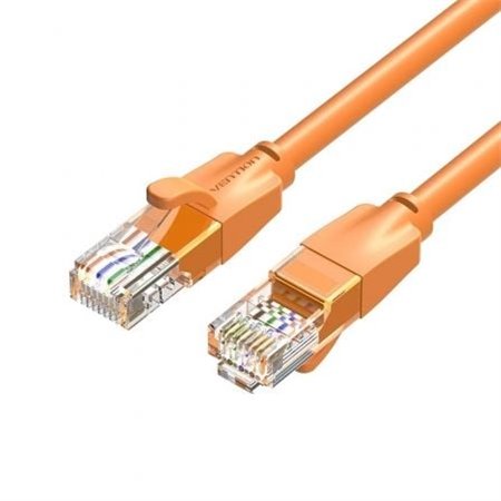 Cabo de Rede RJ45 UTP Vention IBEOF Cat.6/ 1m/ Laranja