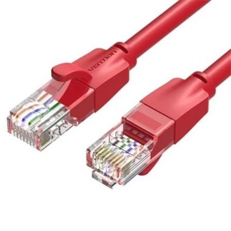 Cabo de Rede RJ45 UTP Vention IBERF Cat.6/ 1m/ Vermelho