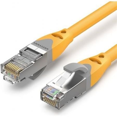 Cabo de Rede RJ45 SFTP Vention IBHYK Cat.6A/ 8m/ Amarelo