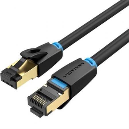 Cabo de Rede RJ45 SFTP Vention IKABD Cat.8/ 50cm/ Preto