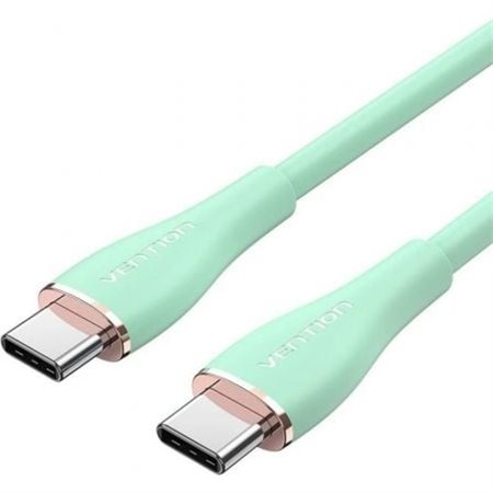 Cabo USB 2.0 Tipo-C Vention TAWGG/ USB Tipo-C Macho - USB Tipo-C Macho/ Até 100W/ 480Mbps/ 1.5m/ Verde