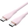 Cabo USB 2.0 Tipo-C Vention TAWPG/ USB Tipo-C Macho - USB Tipo-C Macho/ Até 100W/ 480Mbps/ 1.5m/ Rosa