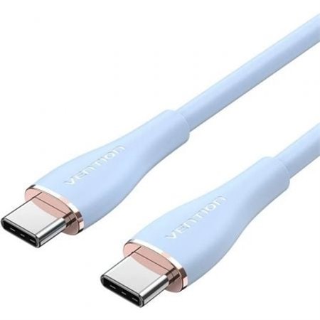 Cabo USB 2.0 Tipo-C Vention TAWSG/ USB Tipo-C Macho - USB Tipo-C Macho/ Até 100W/ 480Mbps/ 1.5m/ Azul