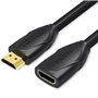 Extensão HDMI Vention VAA-B06-B100/ HDMI Macho - HDMI Fêmea/ 1m/ Preto