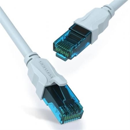 Cabo de Rede RJ45 UTP Vention VAP-A10-S075 Cat.5e/ 75cm/ Azul e Preto