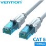 Cabo de Rede RJ45 UTP Vention VAP-A10-S1500 Cat.5e/ 15m/ Azul e Branco