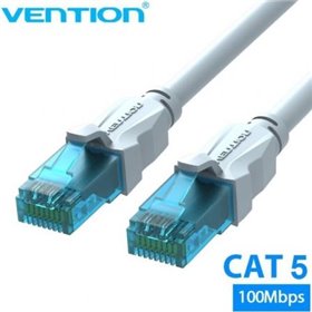 Cabo de Rede RJ45 UTP Vention VAP-A10-S2500 Cat.5e/ 25m/ Azul e Branco