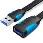 Extensão USB 3.0 Vention VAS-A13-B100/ USB Macho - USB Fêmea/ 5Gbps/ 1m/ Preto e Azul