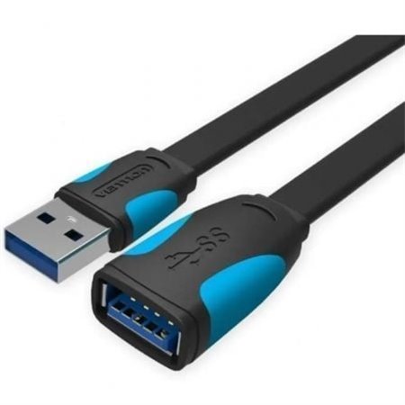 Extensão USB 3.0 Vention VAS-A13-B200/ USB Macho - USB Fêmea/ 5Gbps/ 2m/ Preto e Azul