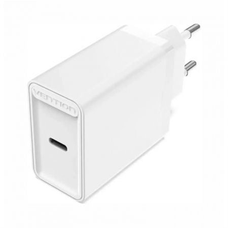 Carregador de Parede Vention FADW0-EU/ 1xUSB Tipo-C/ 20W