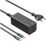 Carregador de Parede Vention FBSBG-EU/ 2xUSB Tipo-C + Cabo USB Tipo-C/ 2xUSB/ 100W