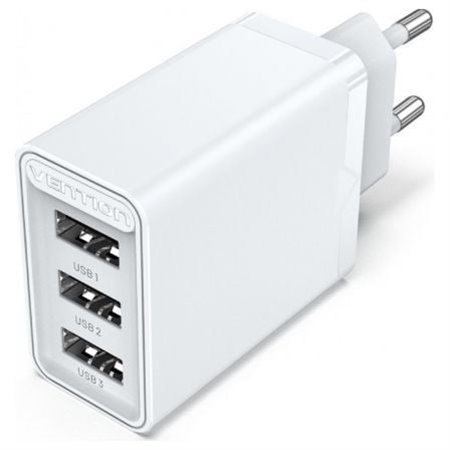 Carregador de Parede Vention FEW0-EU/ 3xUSB