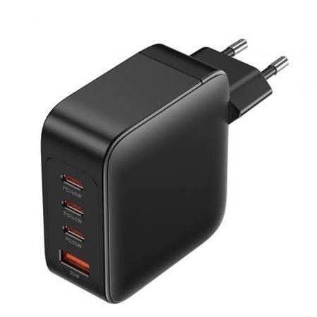 Carregador GaN de Parede Vention FEIB0-EU/ 3xUSB Tipo-C + Cabo USB Tipo-C/ 1xUSB/ 140W