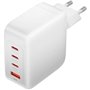 Carregador GaN de Parede Vention FEIW0-EU/ 3xUSB Tipo-C + Cabo USB Tipo-C/ 1xUSB/ 140W