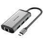 Docking USB Tipo-C Vention CNCHB/ 1xHDMI/ 3xUSB/ 1xUSB Tipo-C PD/ 1xRJ45/ Cinza