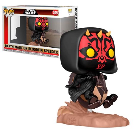 Funko Pop Deluxe Ride Star Wars A Ameaça Fantasma Darth Maul em Barbatana Sangrenta 76014