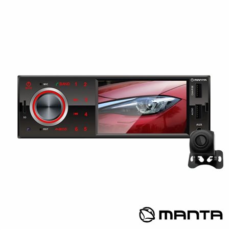 Auto-Rádio 4" FM MP3 4X25W c/ BT/Rds/MP5/USB/Comando