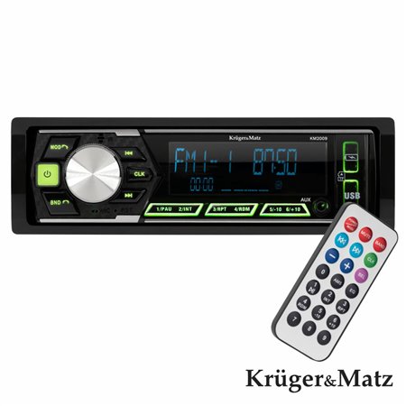 Auto-Rádio MP3 Wma 4X40W c/ FM/AUX/SD/USB/BT Kruger Matz