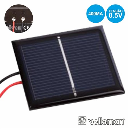 Painel Fotovoltaico 0.5V-400Ma Velleman