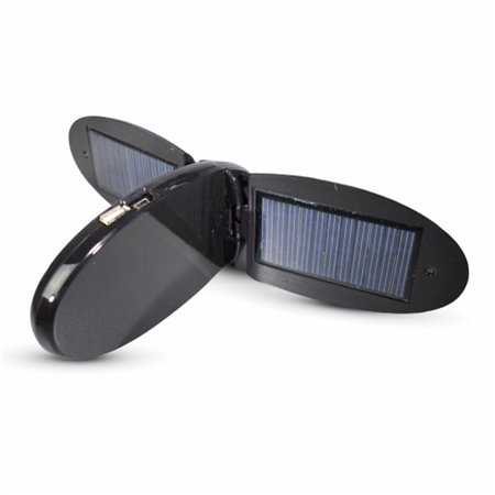 Carregador Solar 1100Ma 5V c/ 12 Fichas e LCD USB A-Solar