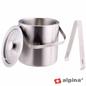 Balde Para Gelo Ø14cm 1.2L Inox Alpina Balde Para Gelo Ø14cm 1.2L Inox Alpina