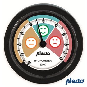 Higrómetro Analógico Preto Alecto Higrómetro Analógico Preto Alecto