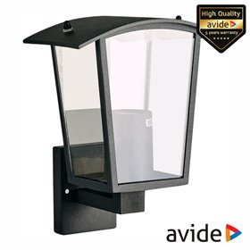 Candeeiro Parede 1Xe27 Preto IP44 Avide