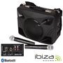 Coluna AMPlificada 8" 500Wmáx USB/BT/SD/BAT Preta Ibiza