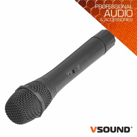 Microfone s/ Fios p/ Colunas 254.6Mhz Vsound