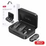 Conjunto 2X Microfones Lapela s/Fios c/Receptor USB-C XO