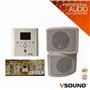 Pack Amplificador MP3 Com 2 Colunas Vsound