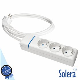 Tomada Elétrica c/ 3 Saídas 1.5M Branco Solera