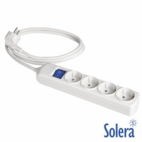 Tomada Elétrica c/ 4 Saídas Interruptor 1.5M Solera