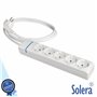 Extensão Elétrica 5X Schuko 1.5M Branco Solera