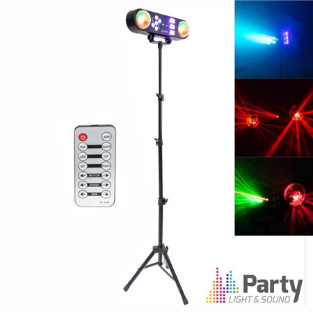 Suporte c/ Projetor Astro/Wash/Strobe/Laser RGBw Party