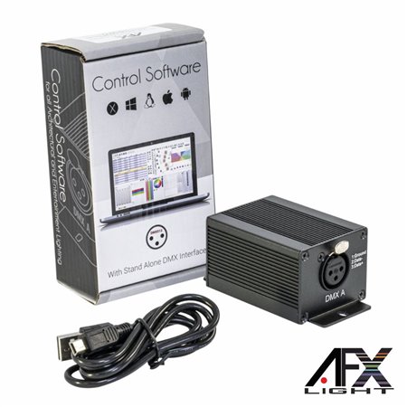 Controlador DMX 128 Canais c/ Software Interface USB