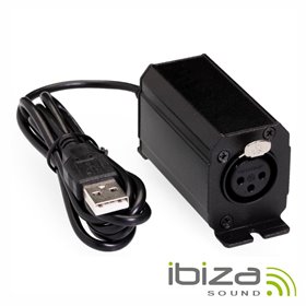 Controlador DMX 128 Canais c/ Software Interface USB Ibiza Controlador DMX 128 Canais c/ Software Interface USB Ibiza