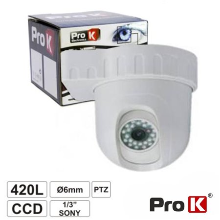 Câmara Vigilância Dome CCD Cores Ptz 420L 1/3" Sony Prok