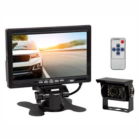 Câmara de Marcha-Atrás p/ Automóvel IP67 + Monitor 7"