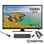 TV LCD 22" FHD HDMI USB 230/12V Manta