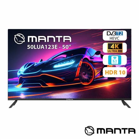 Smart TV LED Frameless 50" UHD 4K HDMI DVB-T2/T/C Manta