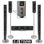 Conjunto Passivo Home Theater 5.0 Slim 750W Beng