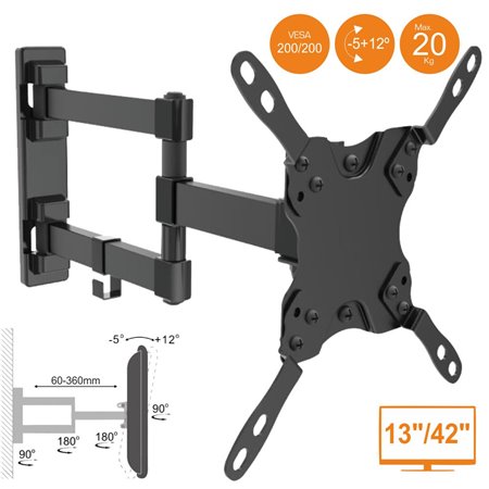 Suporte LCD/LED 13/42" c/ 2 Braço Vesa 200/200 20Kg