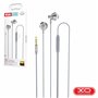 Auscultadores Stereo Jack 3.5Mm  c/ Microfone Prateado XO