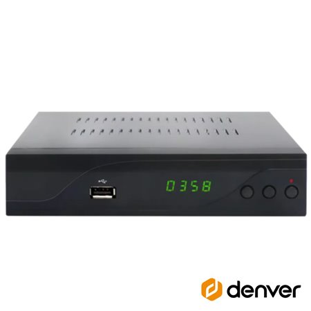 Receptor TDT Full HD 1080P DVB-C Canais Fta USB Denver