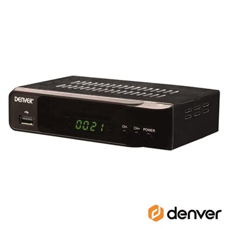 Receptor TDT Satélite 1080P DVB-S2 c/ USB e Comando Denver