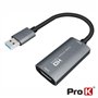 Placa Captura HDMI Audio e Vídeo p/ USB 2.0 4K 30Hz Prok