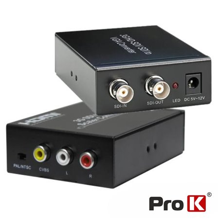 Conversor Video 3G/SD/HD SDi p/ Av CoMPosto Prok